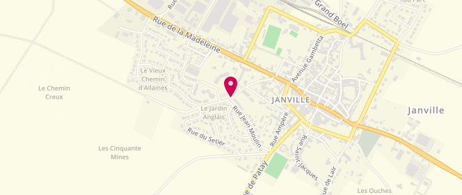 Plan de Accueil de loisirs à Janville-En-Beauce, 12 Rue des 50 Mines, 28310 Janville-en-Beauce