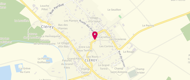 Plan de AFR Clérey / Fresnoy La Farandole, 11 Rue de l'Église, 10390 Clérey