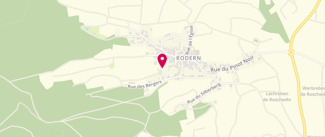 Plan de Accueil de loisirs de Rodern Le P'tit Grimm, 3 Rue des Bergers, 68590 Rodern