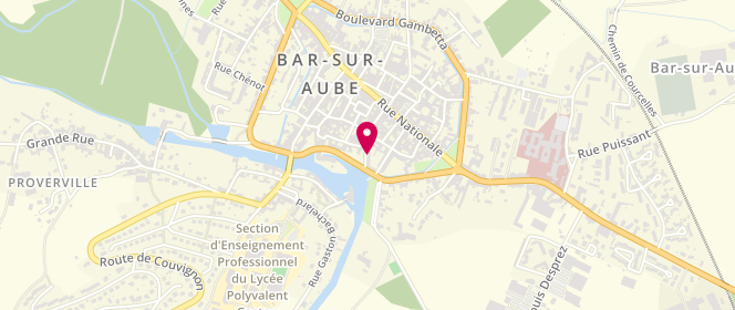 Plan de Centre de loisirs Maison pour tous de Bar sur Aube. centre social, 5 Rue Abbé Riel, 10200 Bar-sur-Aube