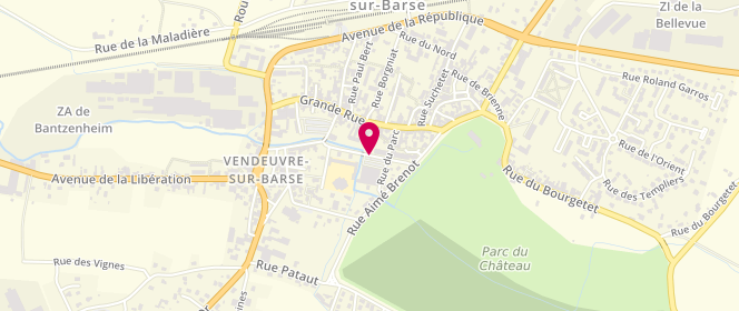 Plan de Accueil de loisirs Vendeuvre, Rue des Anciennes Tanneries, 10140 Vendeuvre-sur-Barse