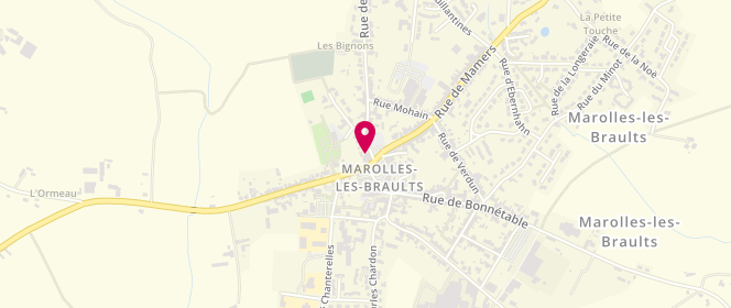 Plan de Accueil de loisirs Cascade Marolles-Les-Braults, 1 Place Henri Coutard, 72260 Marolles-les-Braults