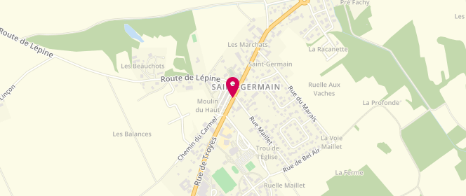 Plan de Service Animation Jeunesse Enfance Saint Germain, 845 Route de Troyes, 10120 Saint-Germain