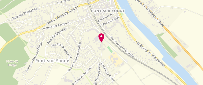 Plan de Centre de loisirs de Pont-sur-Yonne, Rue Pierre Banry, 89140 Pont-sur-Yonne