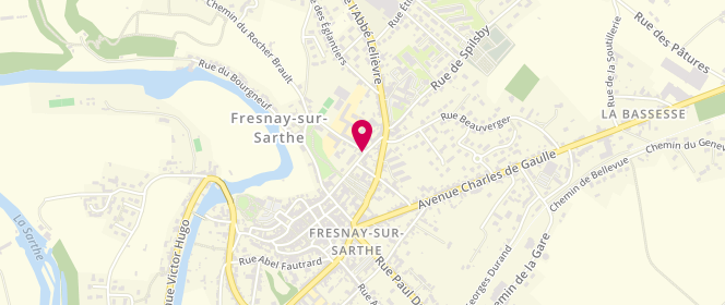 Plan de Accueil périscolaire - Fresnay sur Sarthe, 1 Rue Jane Gaulupeau, 72130 Fresnay-sur-Sarthe