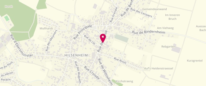 Plan de périscolaire la bonbonnière de Hilsenheim, 15A Rue de l'Eglise, 67600 Hilsenheim