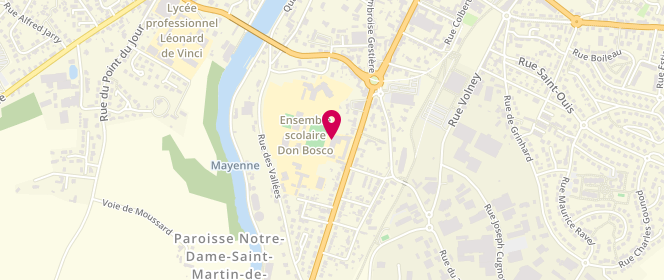 Plan de Accueil de loisirs Ogec Don Bosco Ecole saint Martin, 18 Boulevard Anatole France, 53100 Mayenne