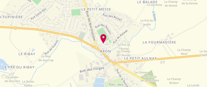 Plan de Accueil de loisirs périscolaire d'Aron, 10 Rue de Baladé, 53440 Aron