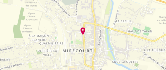 Plan de Accueil périscolaire De La Commune De Mirecourt, Rue Georges Clémenceau, 88500 Mirecourt