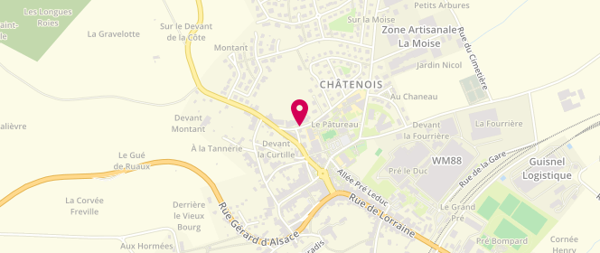 Plan de Accueil périscolaire De La Commune De Chatenois, 2 Rue des Curtilles, 88170 Châtenois