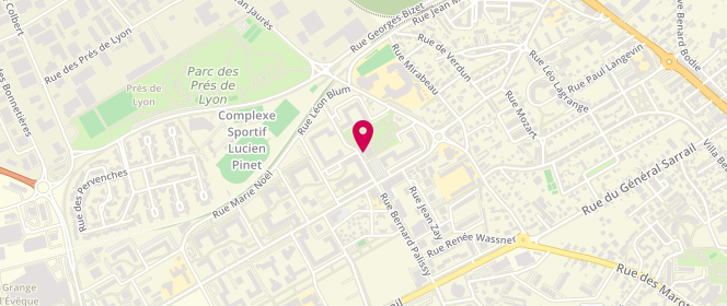 Plan de Espace Jeunes Et Animation De Rue – Commune De La Chapelle Saint Luc, 2 Rue Benjamin Franklin, 10600 La Chapelle-Saint-Luc