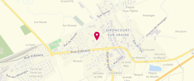 Plan de Accueil de loisirs de la Commune de Gironcourt sur Vraine, 2 Rue Henri de le Vaux, 88170 Gironcourt-sur-Vraine