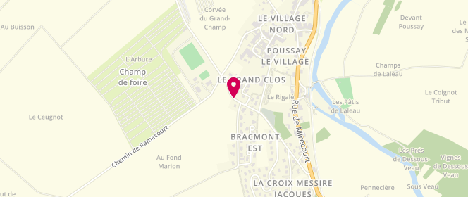 Plan de Accueil de loisirs Ados Chantiers Jeunes De Poussay - Fdfr, 270 Route de Saint Menne, 88500 Poussay