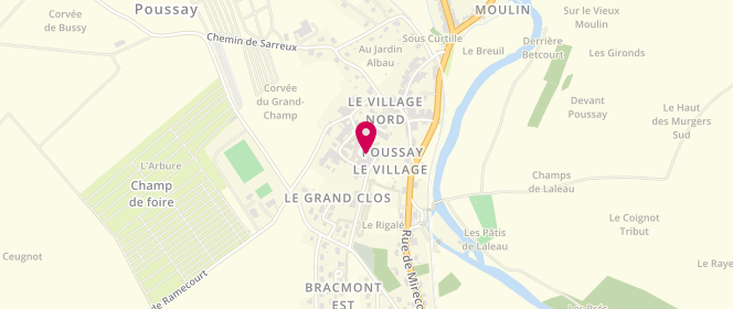 Plan de Accueil périscolaire De L' Arboré-Sens De Poussay - Fdfr, 110 Place du Puit, 88500 Poussay