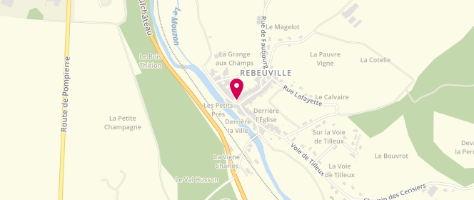 Plan de Accueil périscolaire - Commune De Rebeuville, 40 Rue du Cougnot, 88300 Rebeuville