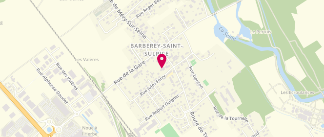 Plan de Centre de loisirs Le Tournesol, 2 Rue Jules Ferry, 10600 Barberey-Saint-Sulpice