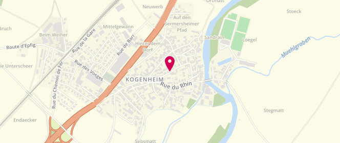 Plan de Accueil périscolaire Kogenheim, Rue de l'Eglise, 67230 Kogenheim