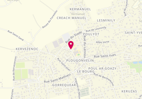 Plan de Centre de loisirs - Ile aux Pitchounes - Plougonvelin, Rue Mezou Vilin, 29217 Plougonvelin