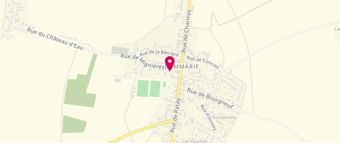 Plan de Accueil de loisirs Espace jeunes de Dammarie, Rue de la Filerie - Local Ado, 28360 Dammarie