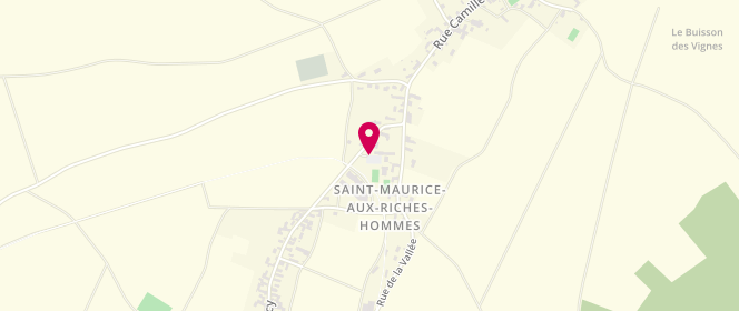Plan de Acm saint Maurice Aux Riches Hommes, 1 Place de l'Ecole, 89190 Saint-Maurice-aux-Riches-Hommes