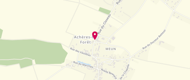 Plan de Accueil de loisirs d'Achères la Forêt, 56 Rue du Closeau, 77760 Achères-la-Forêt