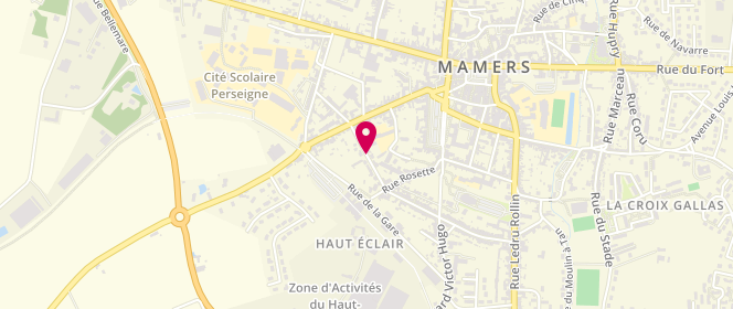 Plan de Accueil périscolaire - Ecole Pasteur - Mamers, Boulevard Pasteur, 72600 Mamers