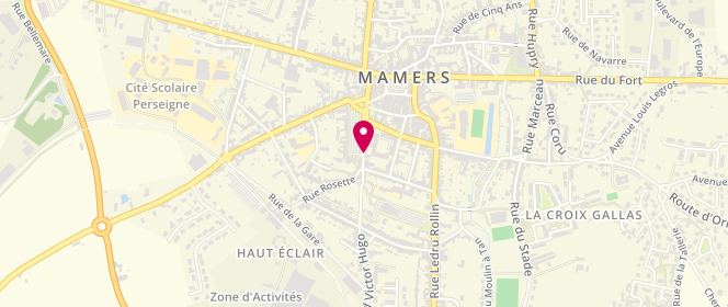 Plan de Accueil périscolaire - Ecole des Jeux Brillants - Mamers, 1 Place de la République, 72600 Mamers
