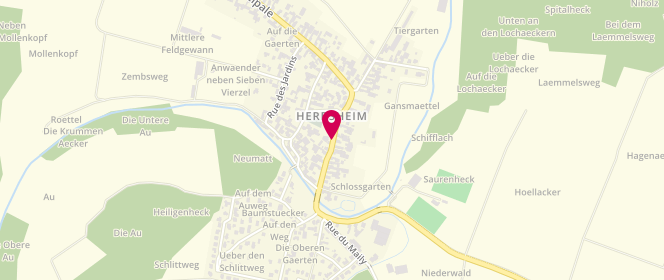 Plan de Accueil périscolaire Herbsheim-Witternheim, 107 Rue Principale, 67230 Herbsheim