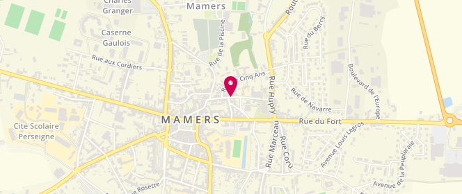 Plan de Centre de loisirs - Scouts et Guides de France- saint Nicolas - Mamers, Rue du 115 Eme R.I, 72600 Mamers