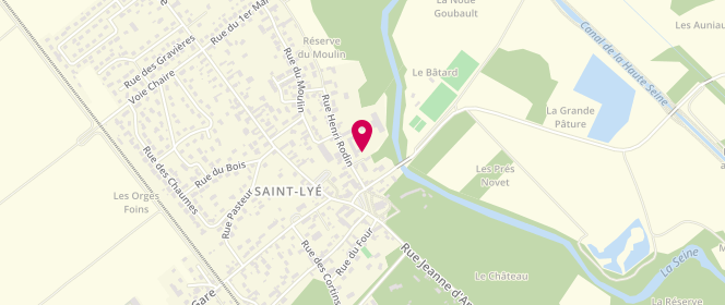 Plan de Accueil de loisirs de saint Lyé, 4 Rue Henri Rodin, 10180 Saint-Lyé