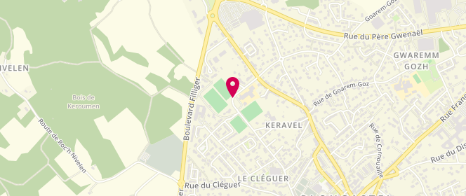 Plan de Accueil de loisirs - Keravel Plougastel Daoulas, Rue Jules Ferry, 29470 Plougastel-Daoulas