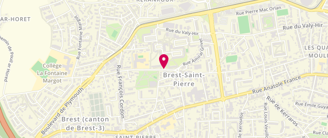 Plan de Centre de loisirs Sans Hebergement - Brest - Gpas, 2 Rue Pierre Ricard, 29200 Brest