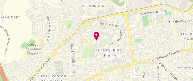 Plan de Accueil de loisirs - Brest - Centre Social Kerourien Couleur Quartier, 10 Rue Père Ricard, 29200 Brest