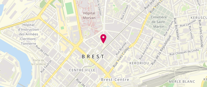 Plan de Garderie périscolaire de la Ville de Brest, Rue Frézier, 29200 Brest