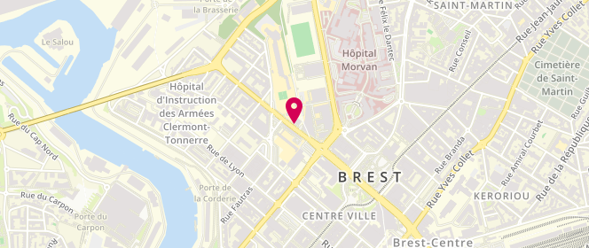 Plan de MJC / MPT de l'Harteloire, 39 Avenue Georges Clémenceau, 29200 Brest