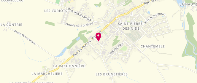Plan de Accueil de loisirs périscolaire (Mercredis) Afr Saint Pieree Des Nids, Rue des Giroie, 53370 Saint-Pierre-des-Nids