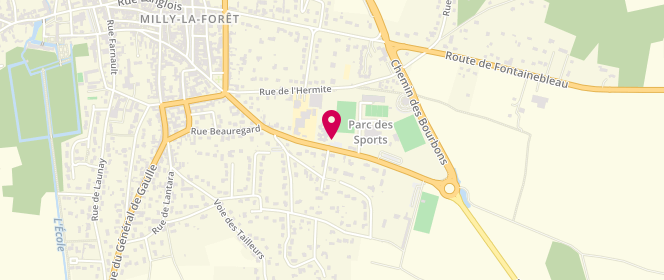 Plan de Centre de loisirs Intercommunal, 23 Rue de la Chapelle Saint Blaise, 91490 Milly-la-Forêt