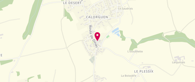 Plan de Accueil de loisirs Garderie périscolaire À Calorguen, Le Bourg, 22100 Calorguen