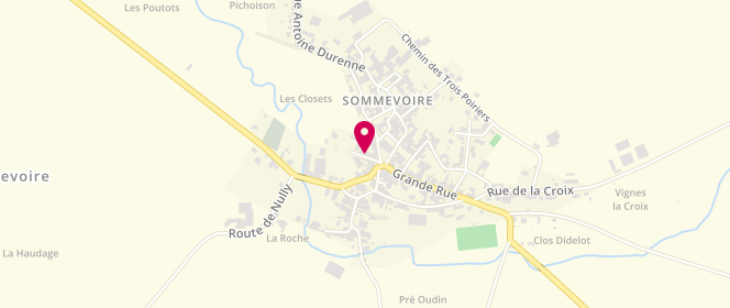 Plan de ACM Familles Rurales du Pays de la Voire, Rue du Château, 52220 Sommevoire