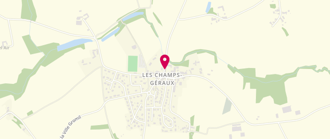 Plan de Ecole Les Chants du Brice Les Champs-Géraux (garderie périscolaire), Place Pierre Busnel, 22630 Les Champs-Géraux