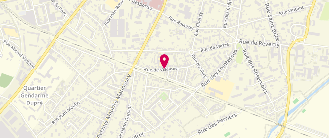 Plan de Accueil de loisirs Jules Ferry, 36 Rue de Villaines, 28000 Chartres