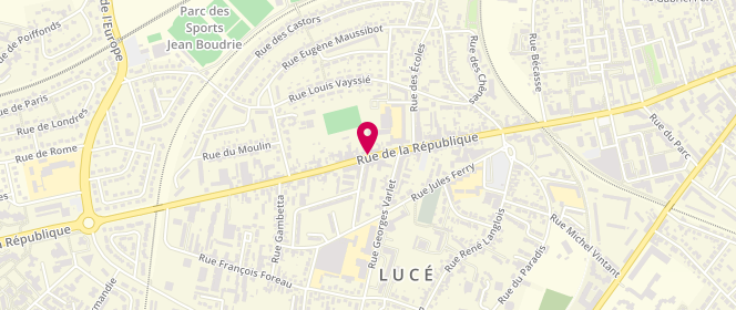 Plan de Accueil de loisirs François Richoux, 108 Rue de la République, 28110 Lucé