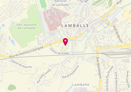Plan de Garderie périscolaire du Centre Ecole Lavergne Lamballe, 4 Rue du Bief, 22400 Lamballe