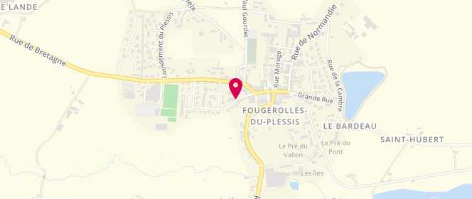 Plan de Accueil de loisirs Fougerolles / Landivy - Site De Fougerolles, 6 Impasse des Enfants Cachés, 53190 Fougerolles-du-Plessis