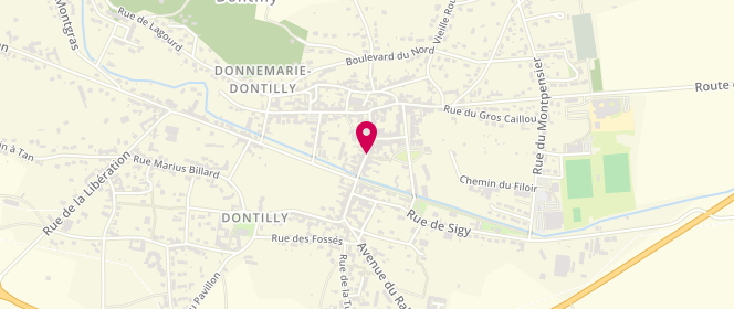 Plan de Accueil de loisirs les Mini Pouces, 2 Rue René Cassin, 77520 Donnemarie-Dontilly