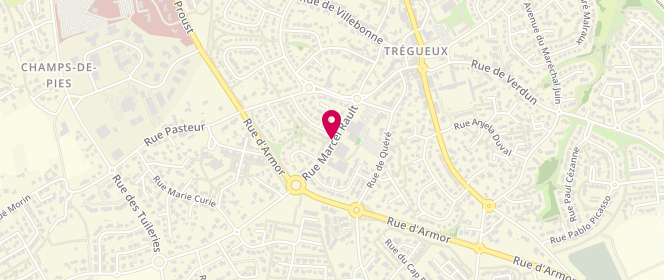 Plan de Accueil de loisirs extrascolaire Ados À Tregueux, Rue Marcel Rault, 22950 Trégueux