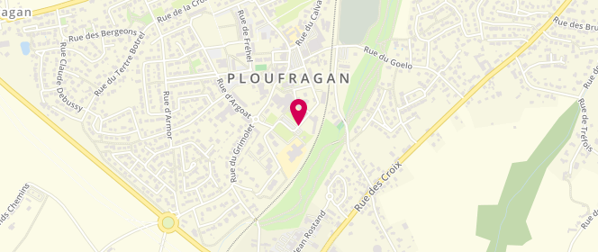 Plan de Accueil de loisirs Garderie périscolaire De La Vallée Ploufragan, Rue Marcel Cosson, 22440 Ploufragan