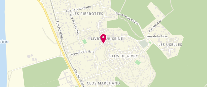 Plan de Federation Departementale des Foyers Ruraux de Seine/Marne, Place de l'Église, 77000 Livry-sur-Seine