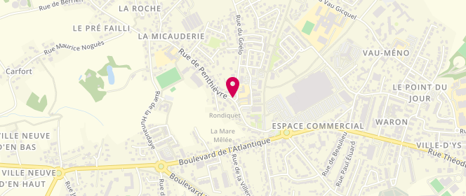 Plan de Accueil de loisirs Garderie périscolaire Ogec Saint-Joseph À Saint-Brieuc, 6 Rue Penthièvre, 22000 Saint-Brieuc