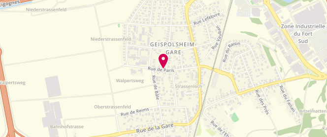 Plan de Accueil de loisirs Geispolsheim Gare, Rue de Paris, 67118 Geispolsheim
